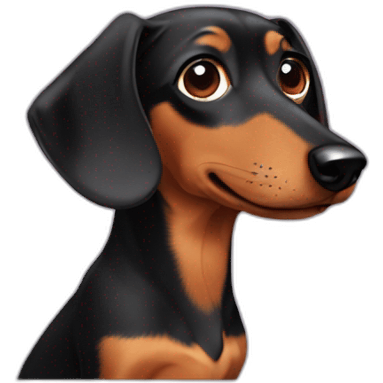 dog dachshund emoji