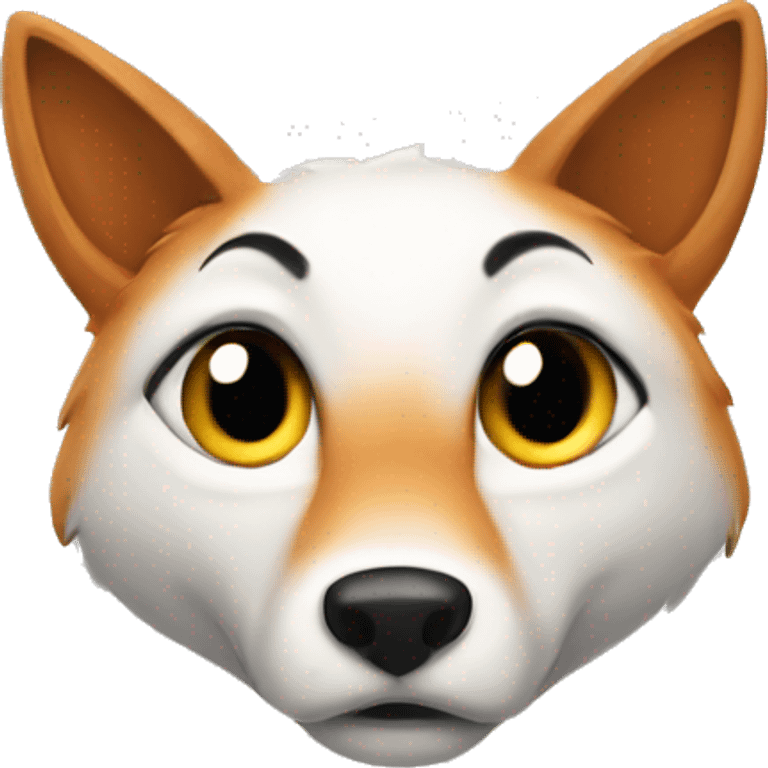 Cry fox emoji