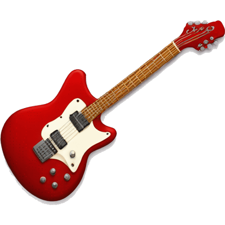 red guitar emoji