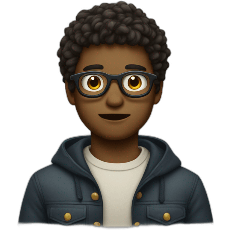 Garçons a lunettes emoji