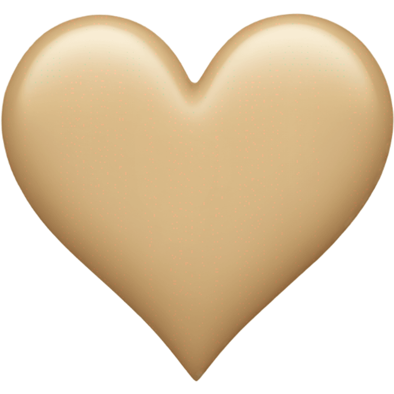 Beige heart  emoji