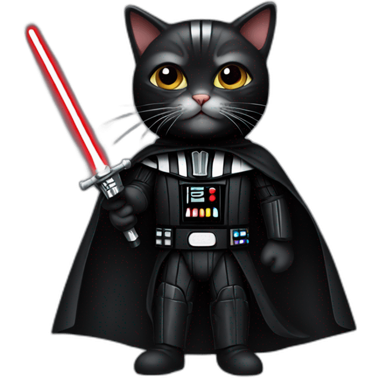 cat in a darth vader costume emoji