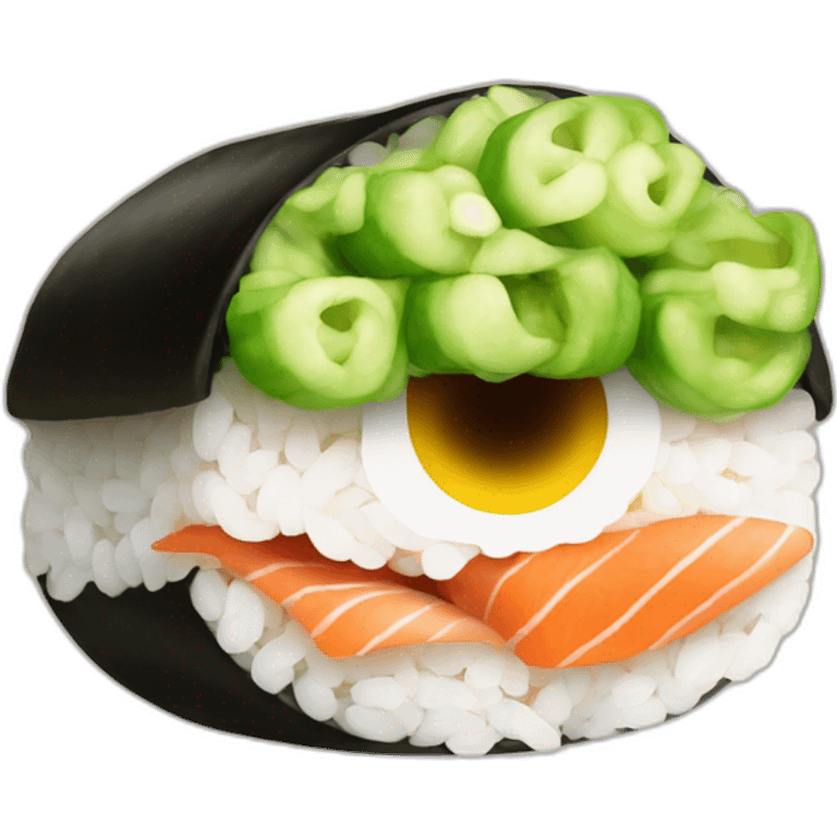 ovni-eat-sushi emoji