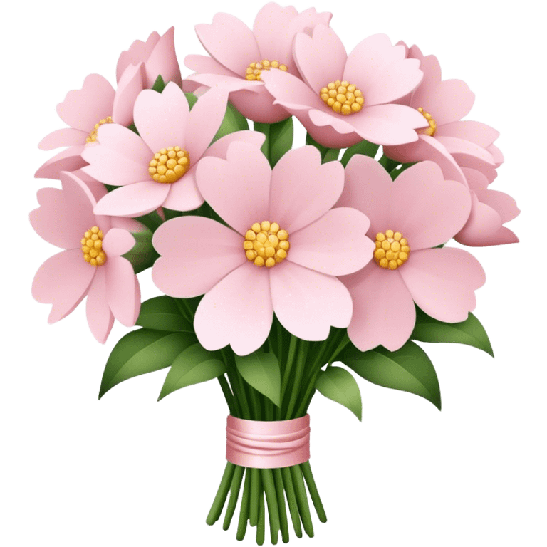 pale pink flower bouquet  emoji