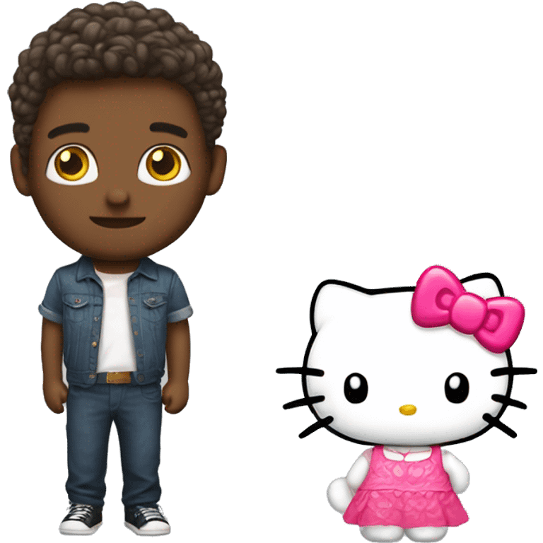 Hello kitty and Hello Daniel emoji