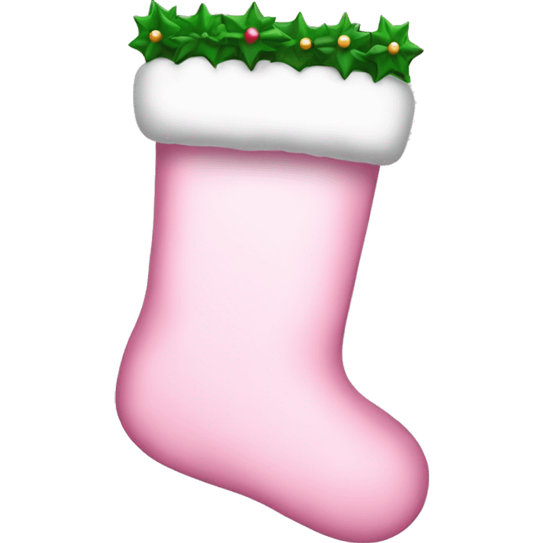 Light Pink Christmas Stockings  emoji