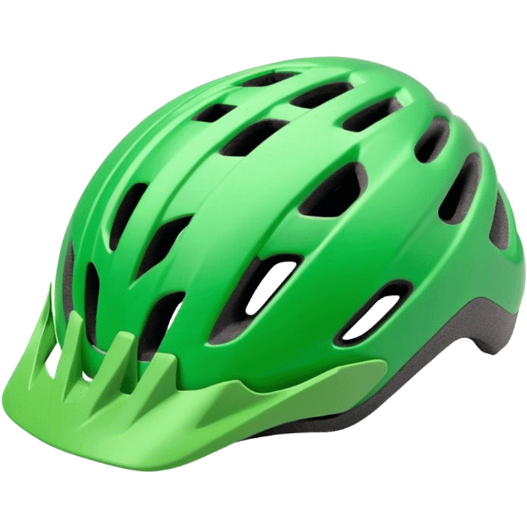 A greenbicycle helmet emoji