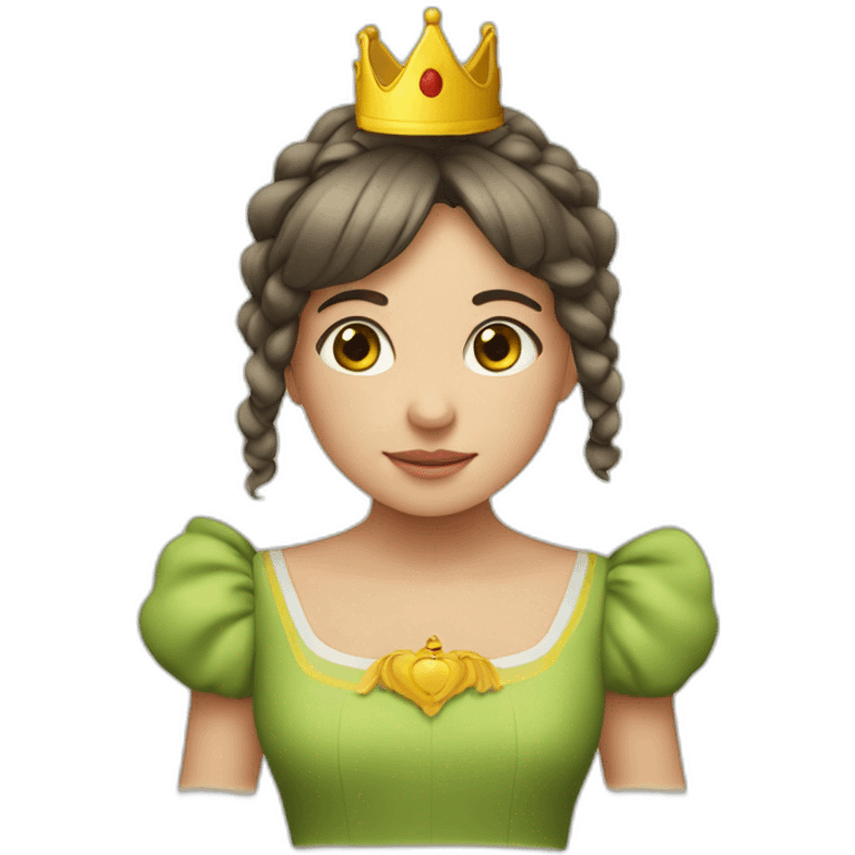 niña con corona en la cabeza emoji