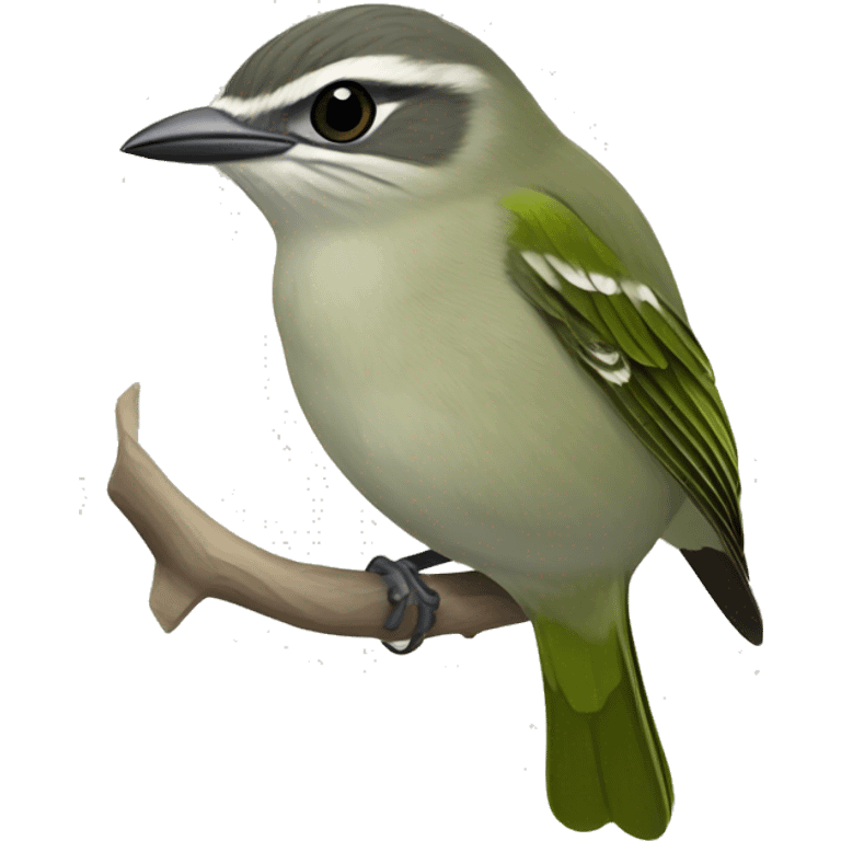 Black-whiskered Vireo  emoji