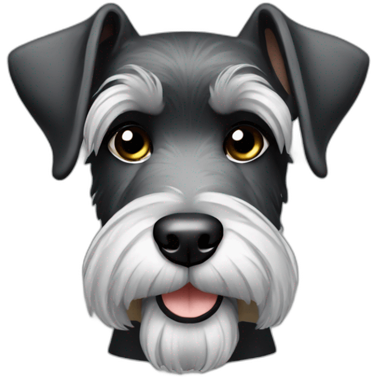 schnauzer black silver emoji