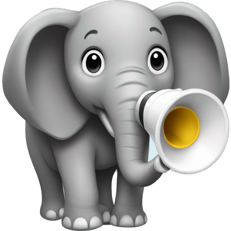 php elephant with megaphone emoji