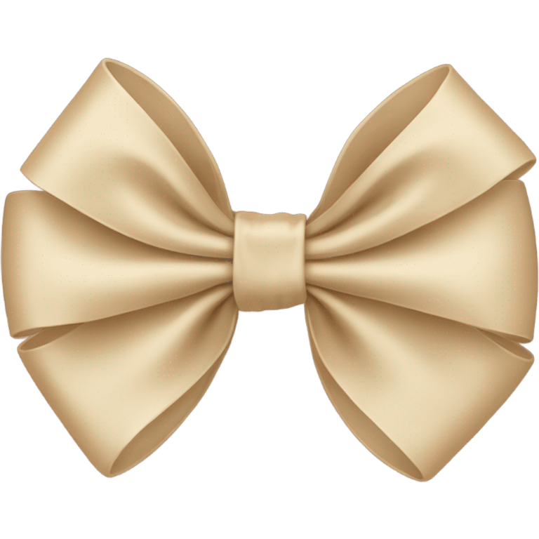 Beige bow emoji