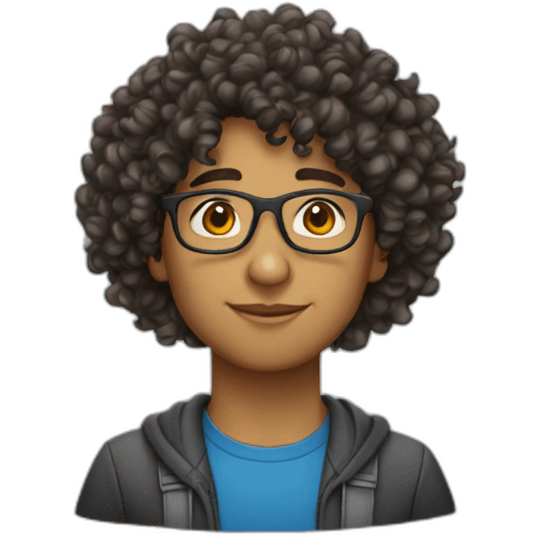 young-latino-math-teacher-curly-hair-glasses emoji