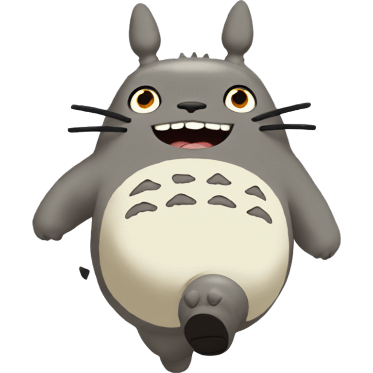 totoro runing emoji