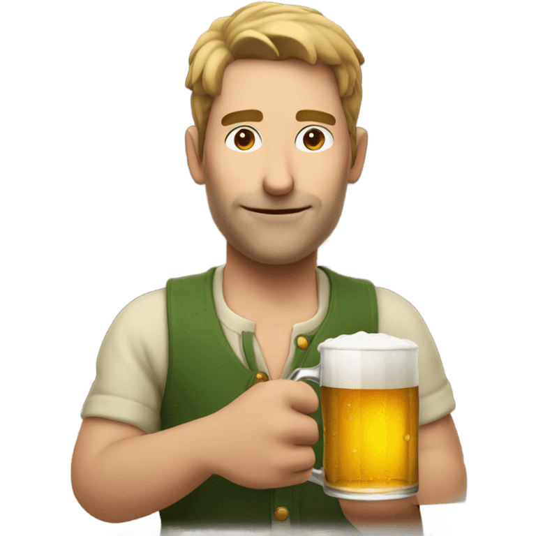 Man drinking beer emoji