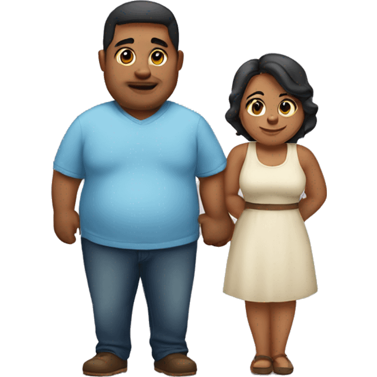 Chubby couple  emoji