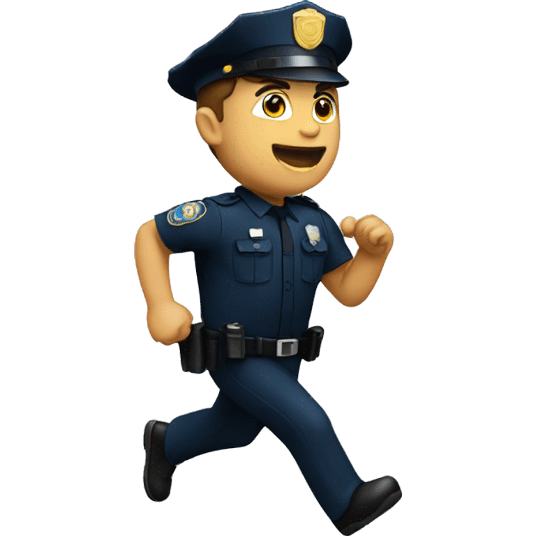 a police man running emoji