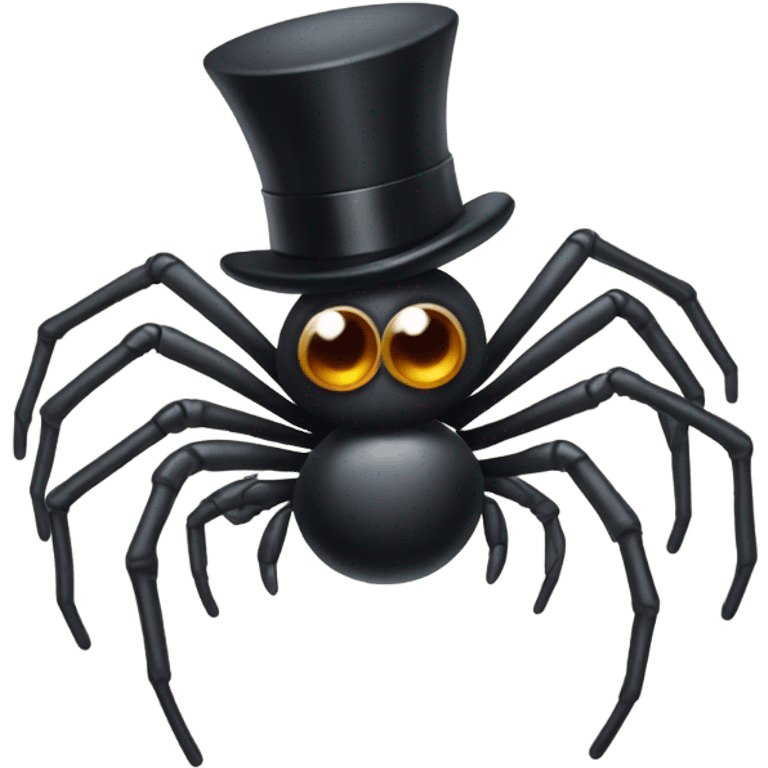 Spider with a top hat emoji