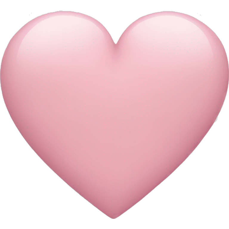 Light pink heart emoji with no face emoji