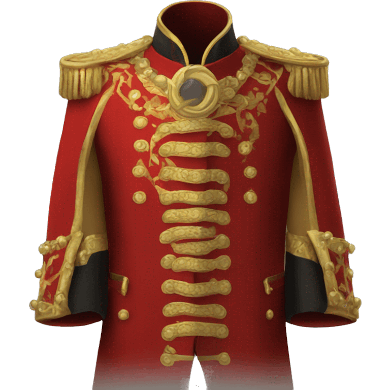 Red ring master coat with gold detailing  emoji