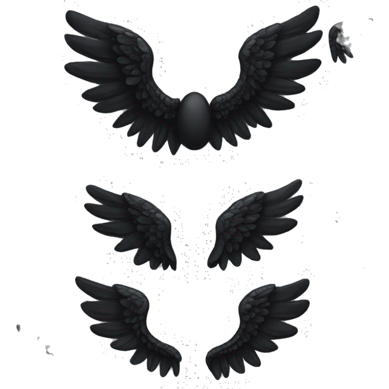 black angel wings emoji