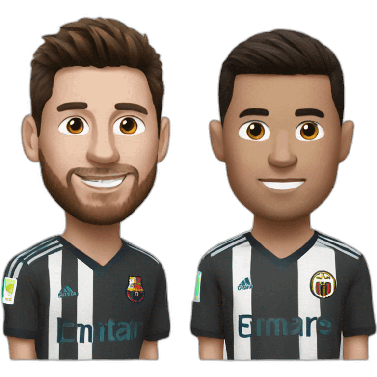 Messi and Ronaldo emoji