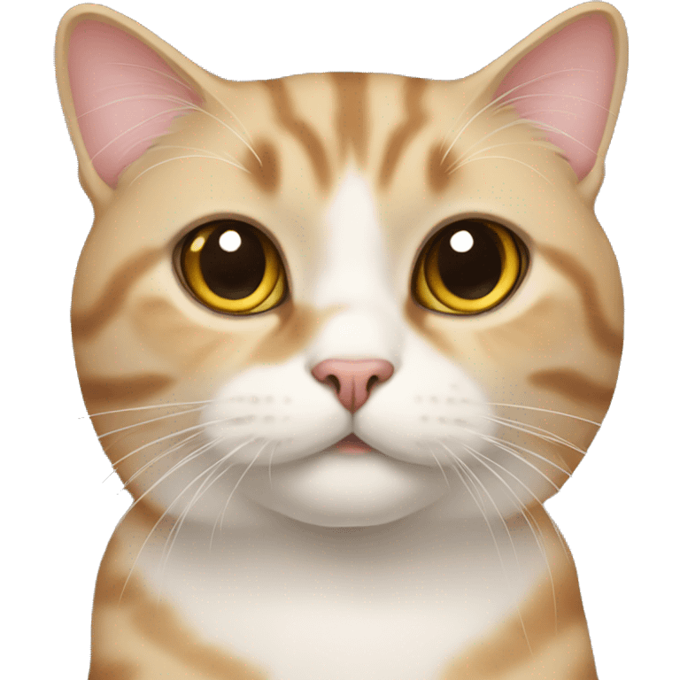 Cat British fold emoji