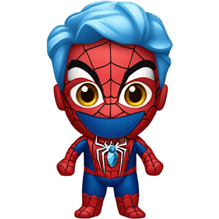 Spider-Man wearing a diamond chain emoji