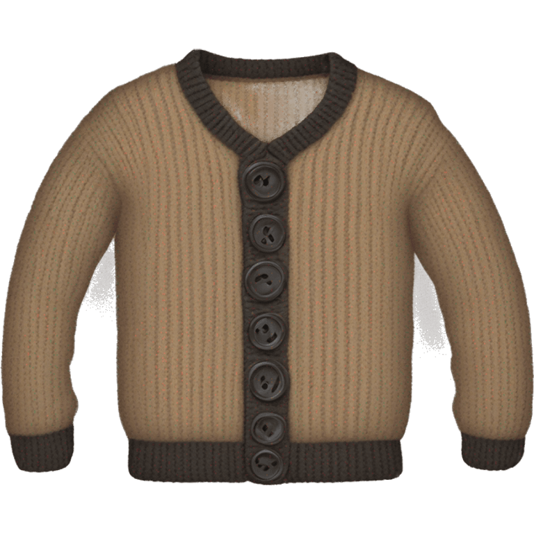 Sweater with buttons emoji