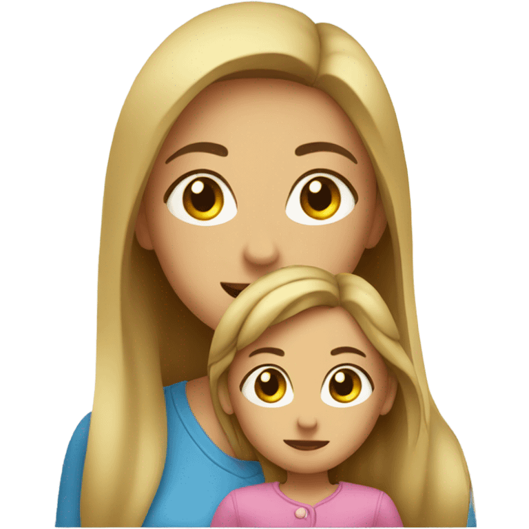 Mom and daughter  emoji