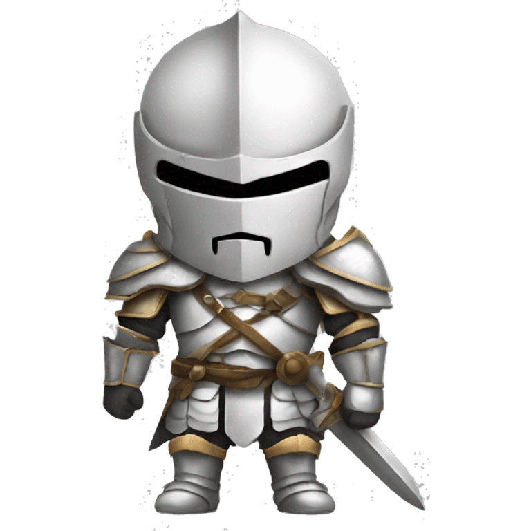 full white warrior knight emoji