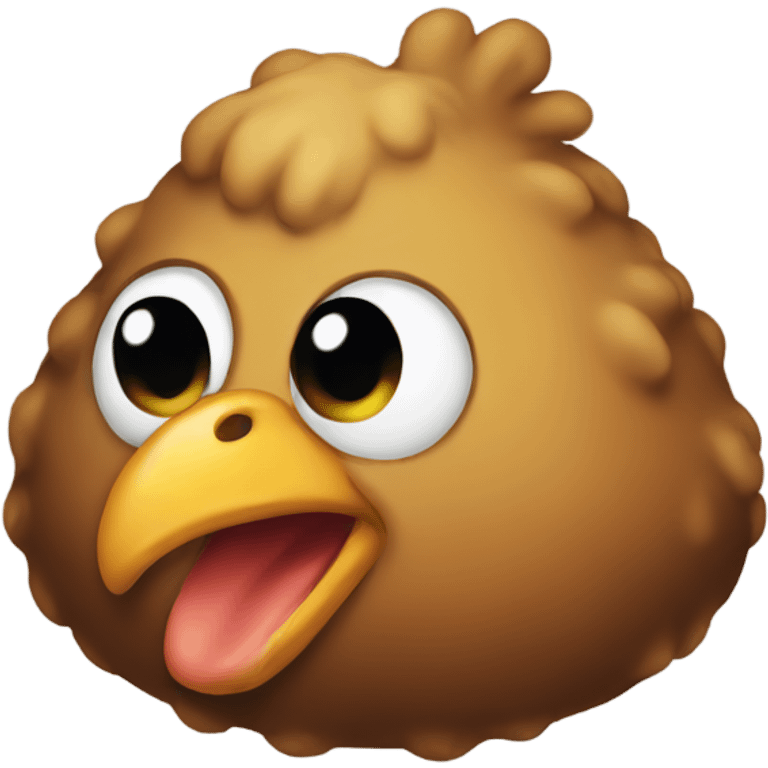 Chicken poop emoji