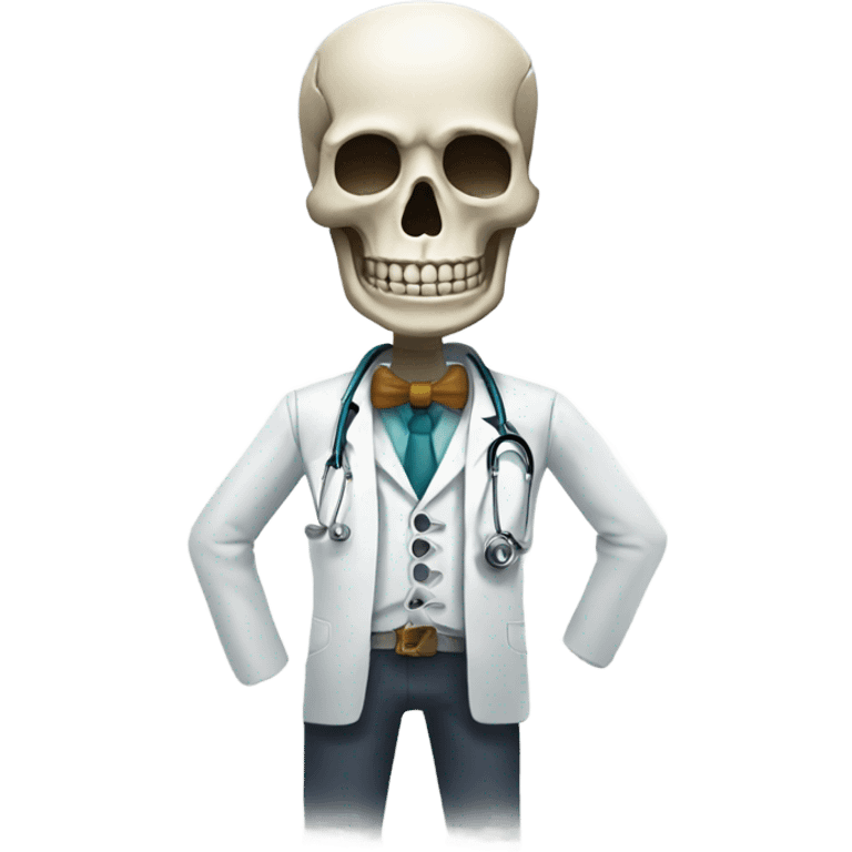 Skeleton doctor emoji