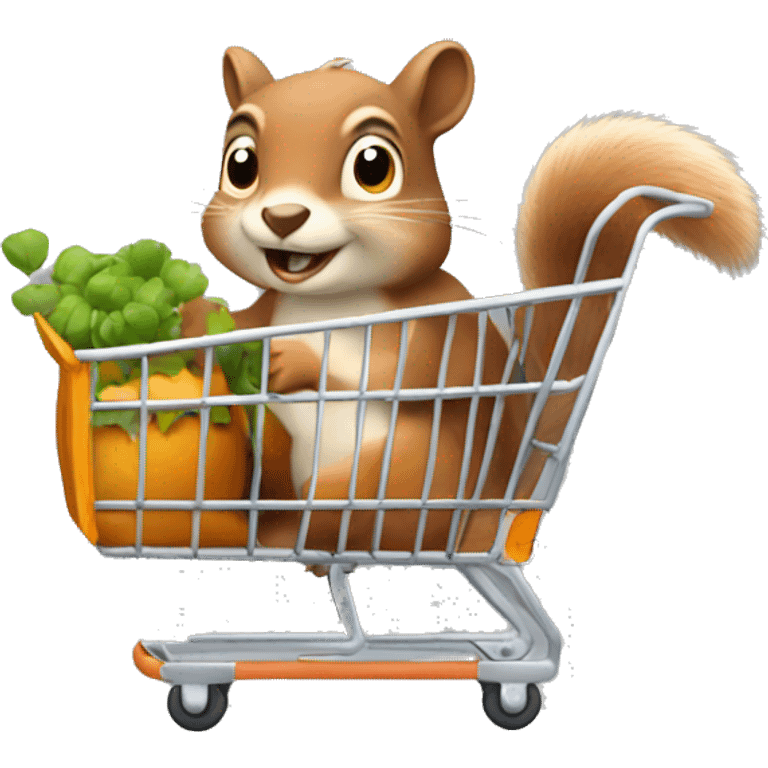 squirrel with trolley emoji