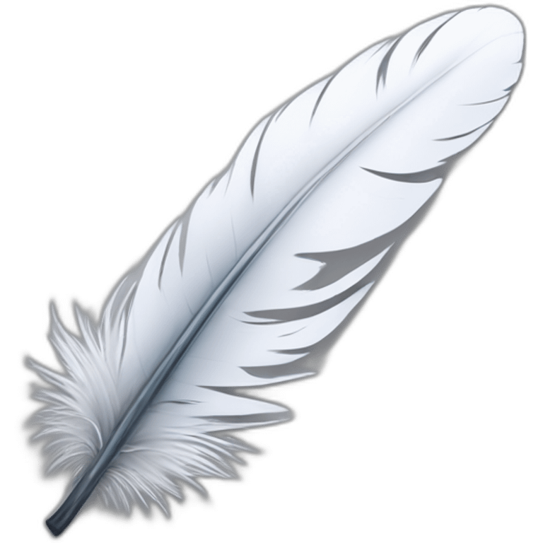 white feather inkpot emoji