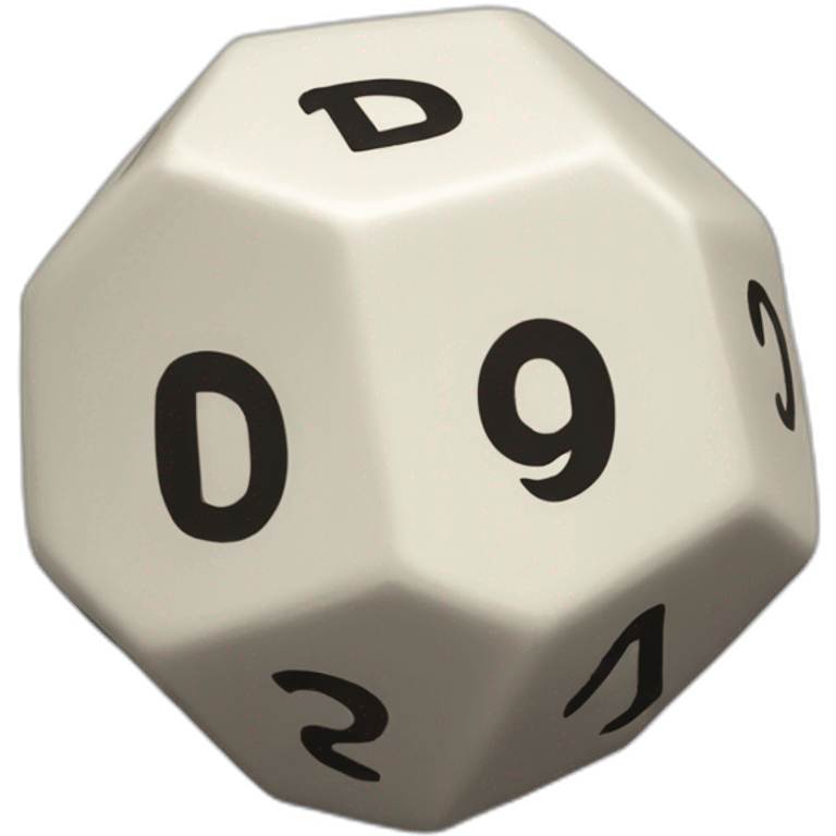 d10 die emoji