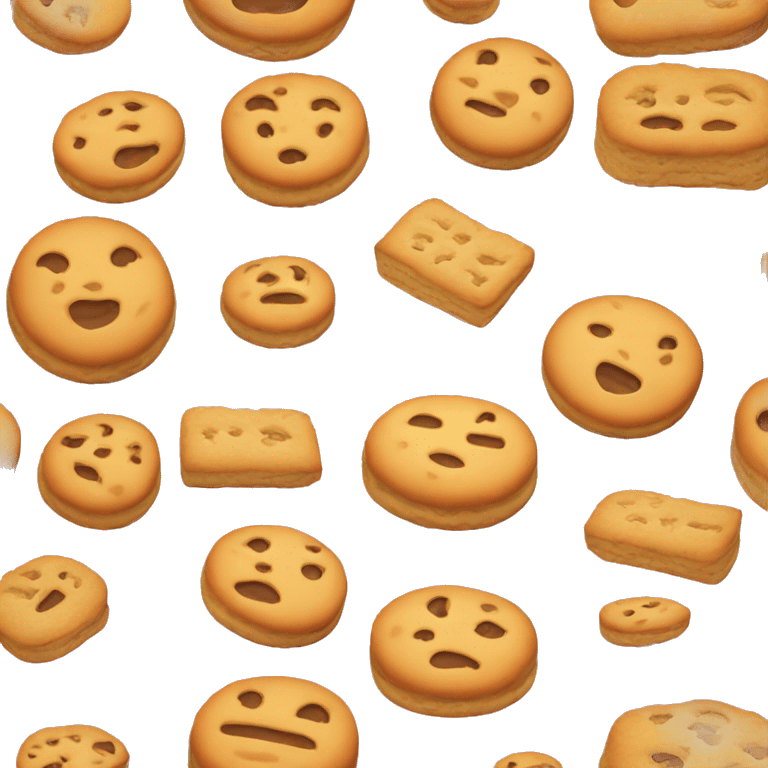 a biscuit with a pink layer emoji