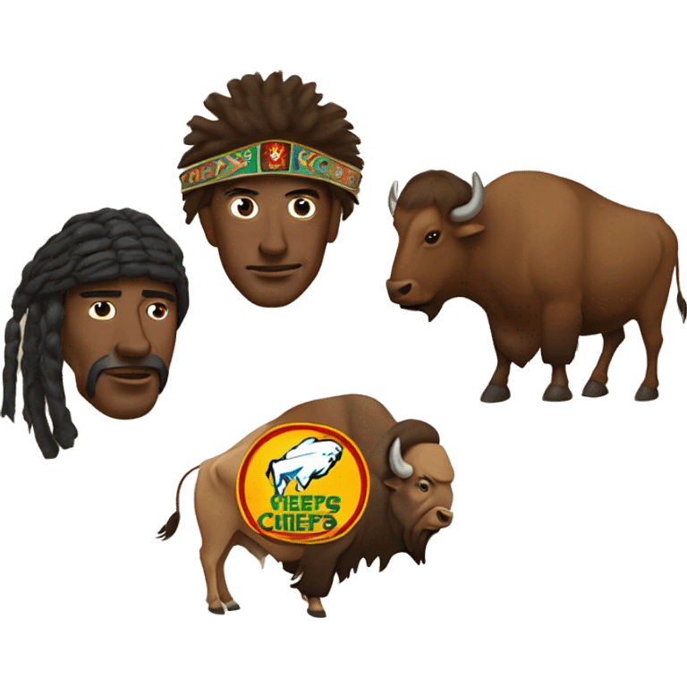 Chiefs with a Buffalo  emoji