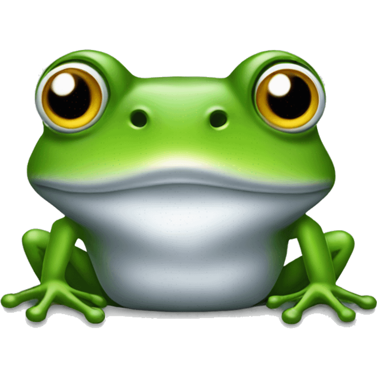 Frog in chrome  emoji