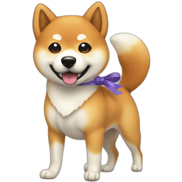 ribbon　Shiba Inu emoji