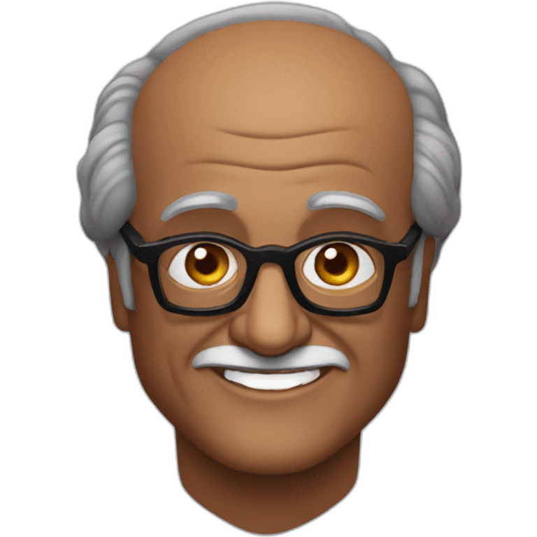 Actor rajinikanth with glasses emoji