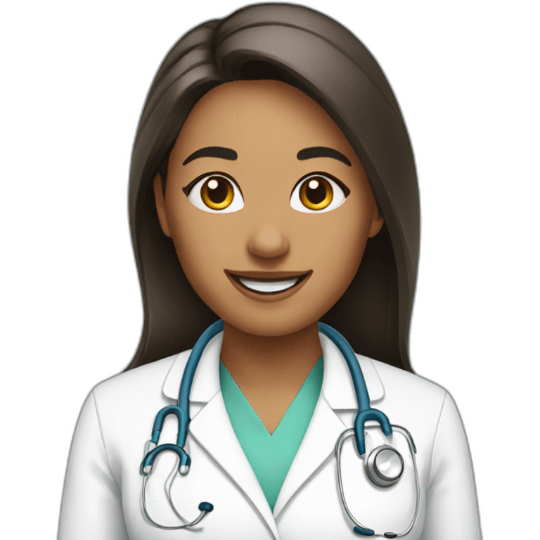 doctor-woman-happy emoji