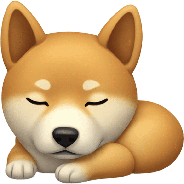 Shiba Inu sleeping emoji