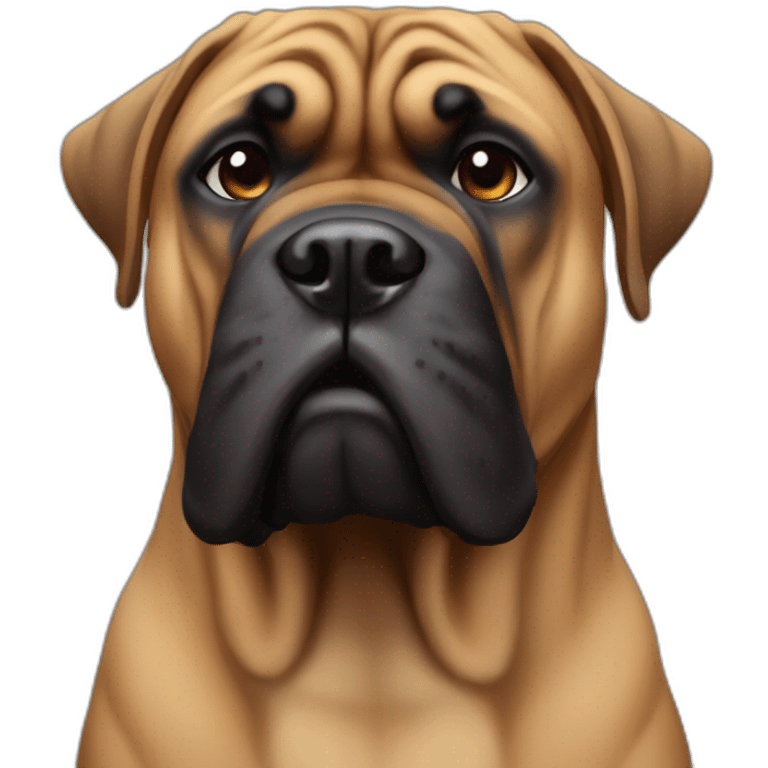 bullmastiff tête emoji