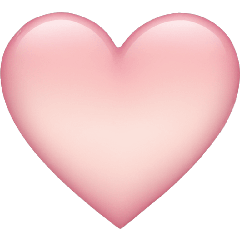 Light pink heart emoji