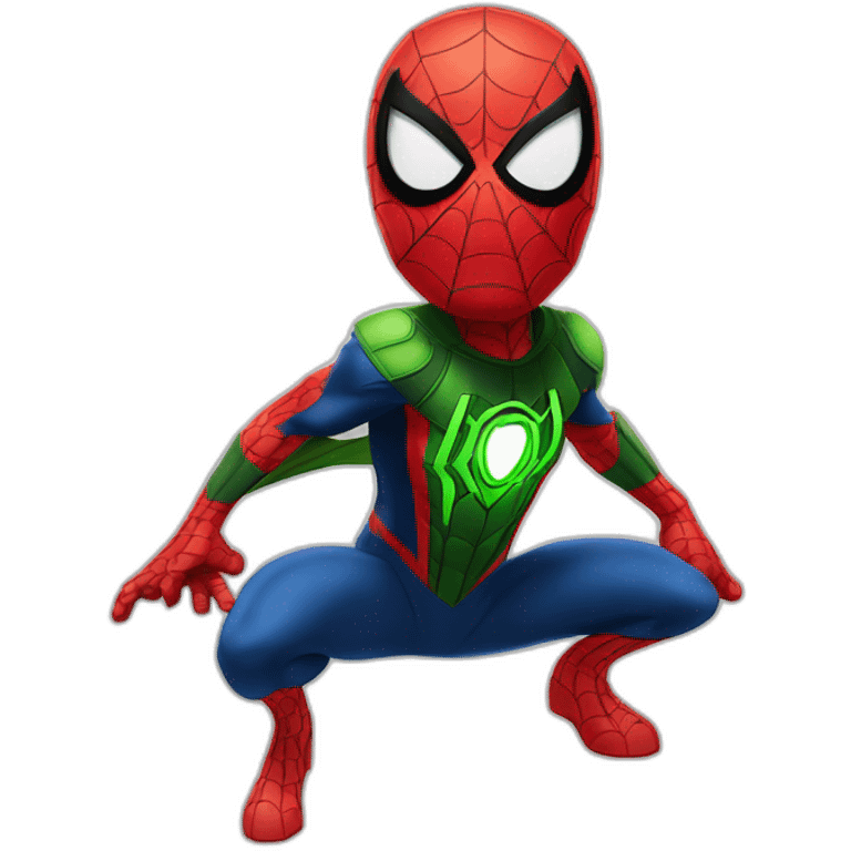 Spider man with Ben 10 emoji