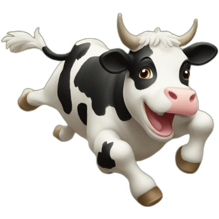 jumping cow emoji