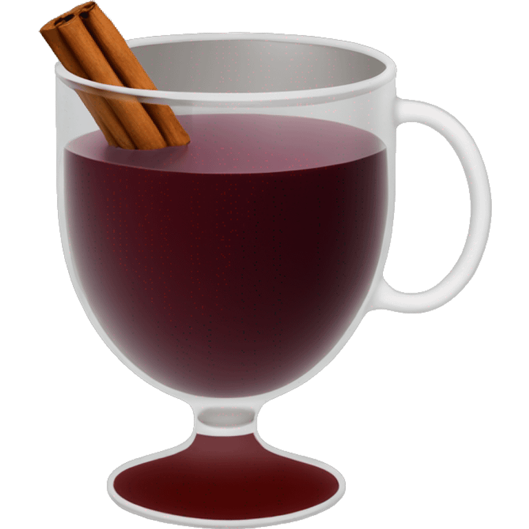 mulled wine in simple cup glass emoji