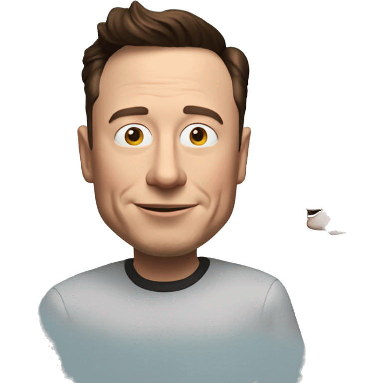 3D pixar style Elon musk emoji