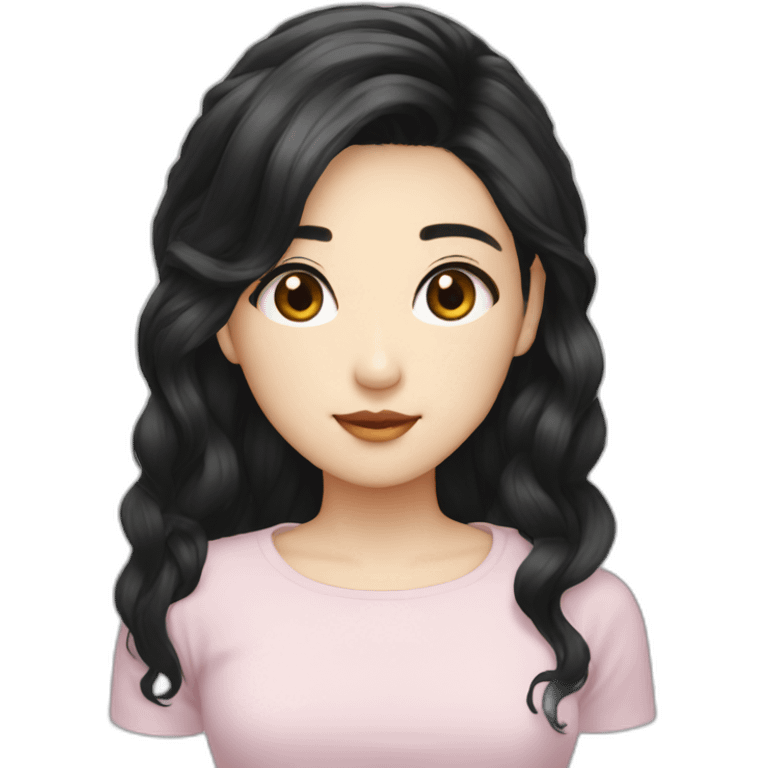 kpop-black-hair emoji